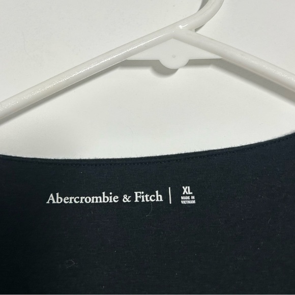 Abercrombie & Fitch Short Sleeve Black Bodysuit size XL chic minimalist 90s - Picture 7 of 7